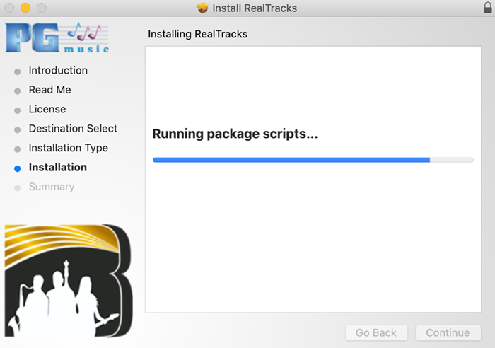 Run installer package